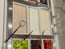 Extensive fruit selection including 3 types of berries 