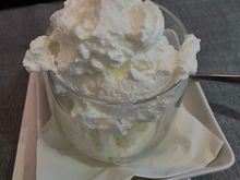 Thankfully, this ice cream was not melted.