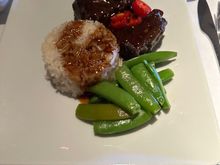 Beef. It was cooked right at medium. 