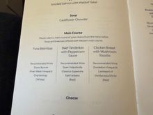 1st meal menu