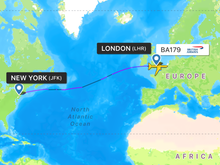 BA239 G-ZBKK being capable of a more optimum routing