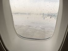 D gates just to the right of the window and the entire apron flooded in 2 feet of standing water 