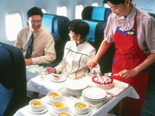 Inflight service, Marco Polo Business Class, 1997