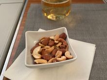 Warm nuts and champagne
