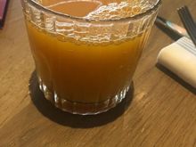 Multivitamin juice at breakfast