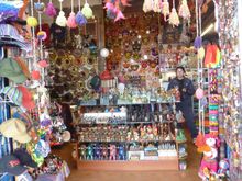 Store selling all sorts of souvenirs. There were a lot of stores like this all over the place