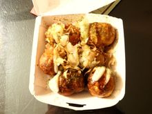 Bough Takoyaki at a night market.  Very good (and super cheap)