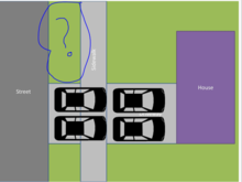 Is he talking about parking in this area?   This is why I like HOAs.