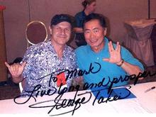 Sulu never could get the Hawaiian "shaka" sign correct.