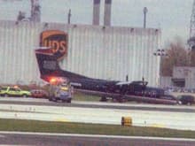 PHL US Express Nose Gear Collapse
