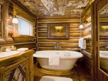 Rondeau Bathroom (photo courtesy of Lake Placid Lodge)