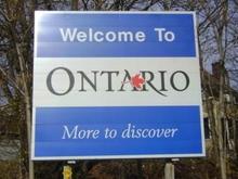 Ontario province sign