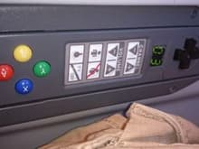 Seat Controls 767 2