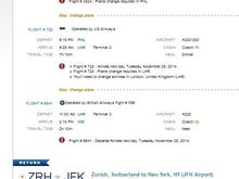 AA flight