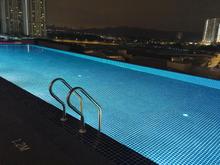 Rooftop pool - night