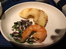 skimpy shrimp was rockhard with little  taste