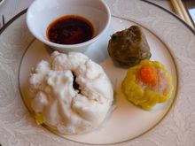 Breakfast dim sum in the lounge 