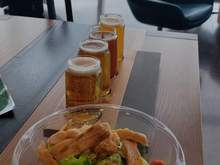 From closest to furthest: Reuben's Pilsner, Fremont Space Danger (my new second favorite IPA), Mac & Jacks, and Bodhizafa.