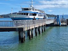 The ferry runs an hourly service.