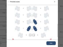Clicking Seats allows you to see unassigned seats for each segment and class