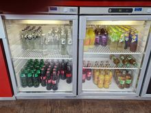 Soft drinks. To be honest, it looked more like an American Hilton lounge. No clean coffee cups, just paper cups etc.