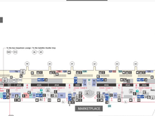 Gate 65 to 55 is much farther than it looks