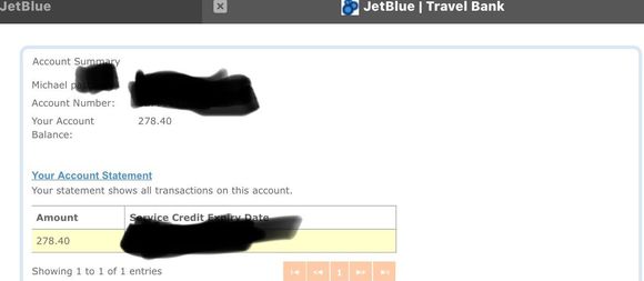 Proof of travel bank cash voucher