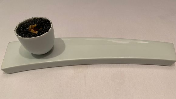 Caviar with the salmon showing 