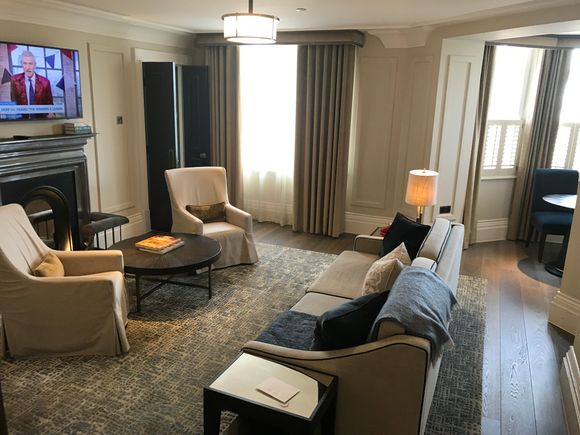 View into living room 