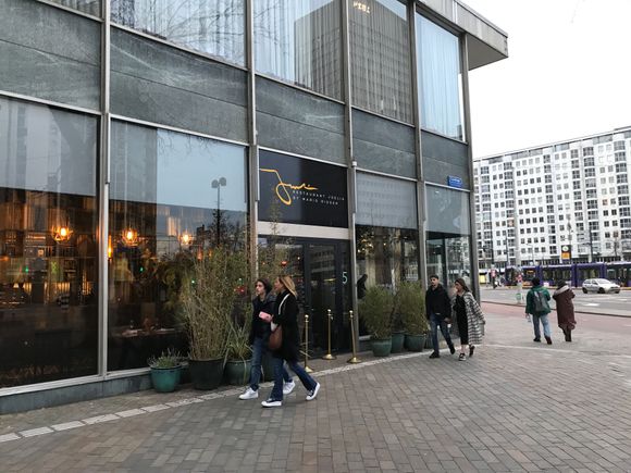 Entrance of the restaurant