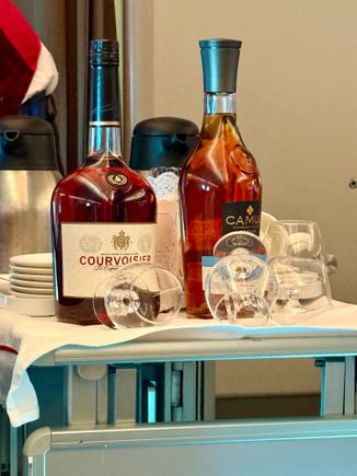 Liqueur and tea/coffee trolley
