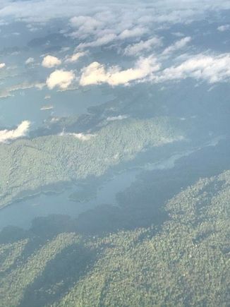 View of Terengganu before landing