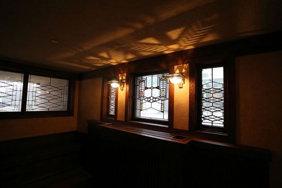 Details - notice how the shadows cast by the lights match the patterns on the windows!