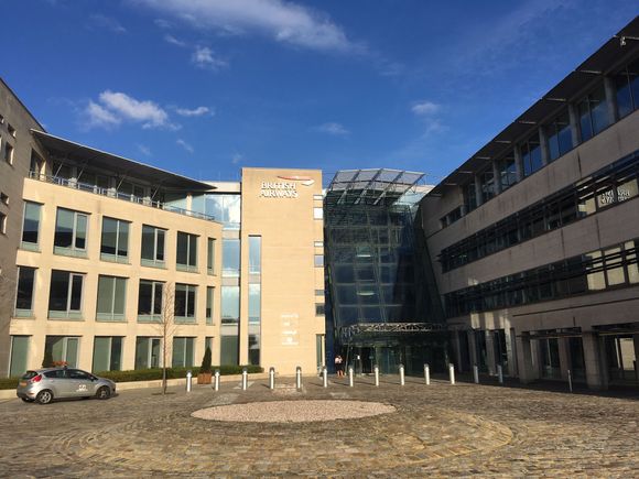 The exterior of BA Waterside HQ.
