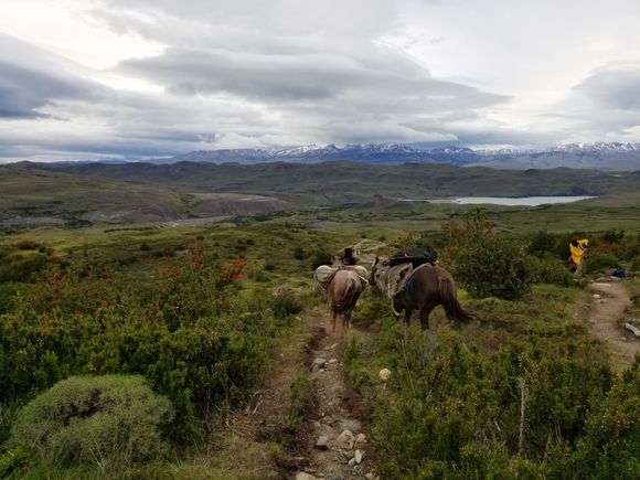 everything needs to be transported by foot or horseback to the campsites.