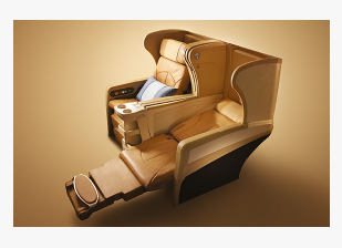 SQ "Old" Regional Business Class Seat on their A330.