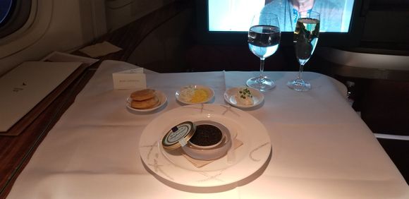 Caviar and champagne