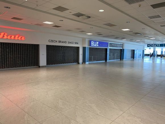 All of the shops are closed.