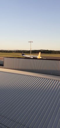Partial apron/runway view in the early morning