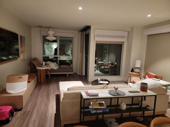 Living area of bohemian suite 