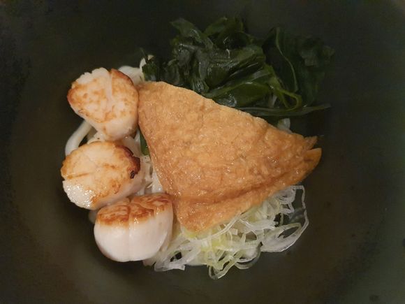 Kitsune udon, late night room service