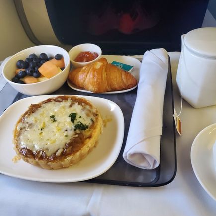 JFK-CPH - Breakfast quiche