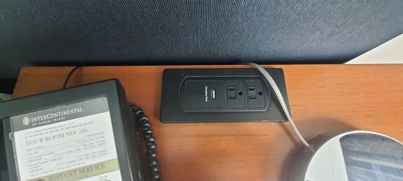 USB A sockets with the odd plug socket around the room.