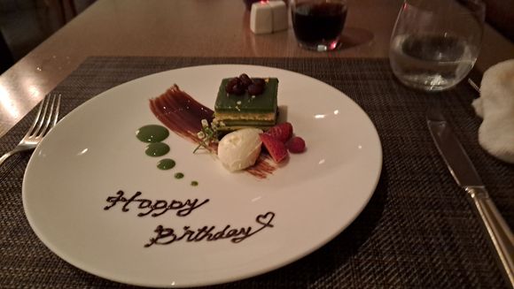 Dessert with a very nice touch
