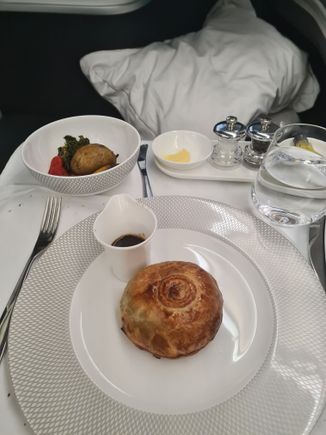 Beef Wellington - it was good but could do with more gravy for a northerner like me.