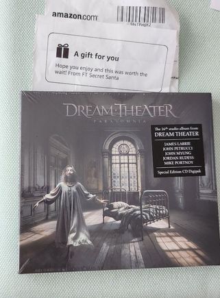 The pre-ordered CD has arrived!!!!! Thank you again, Santa! ❤️‍🔥🎶