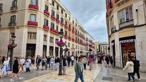 The posh shops street. 