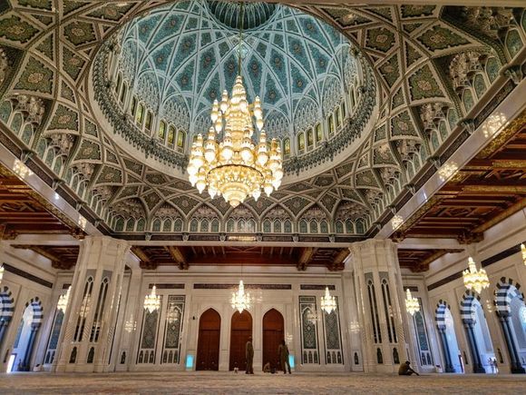 Chandelier from Swarovski crystals- men prayer room