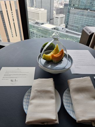 Melon welcome amenity