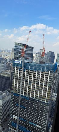 North view  with Four seasons hotel and new building in between

